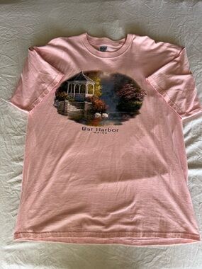 Vintage Gildan Ultra Cotton Bar Harbor Maine Graphic Tee